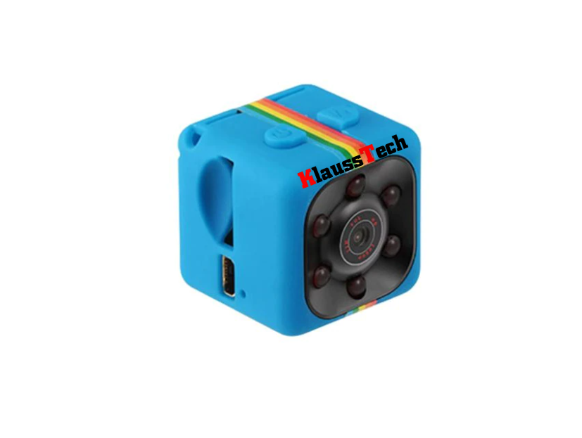 Mini camera, klausstech, full hd 1080p, 30 fps, 200 mah, albastru